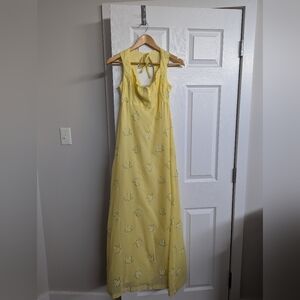 Vintage Yellow Maxi Dress